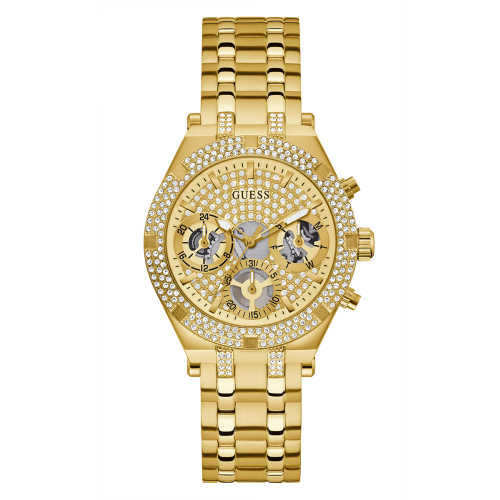 GUESS Ladies Gold Tone Multi-function Watch