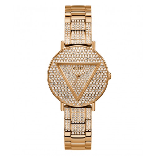 GUESS Ladies Gold Tone Analog Watch