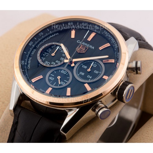 Tag Heuer Carrera calibre 1969 Rose Gold Chronograph AAA+