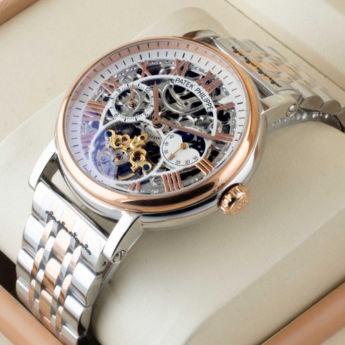 Patek Philippe Complications Moonphase Tourbillon Dial White AAA+