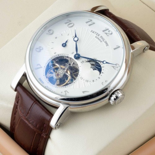 Patek Philippe Complications Moonphase Tourbillon Dial White AAA+